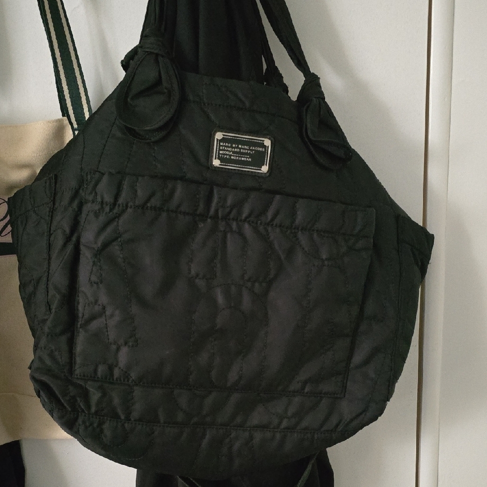 Marc By Marc Jacobs Black Quilted Tote Bag
